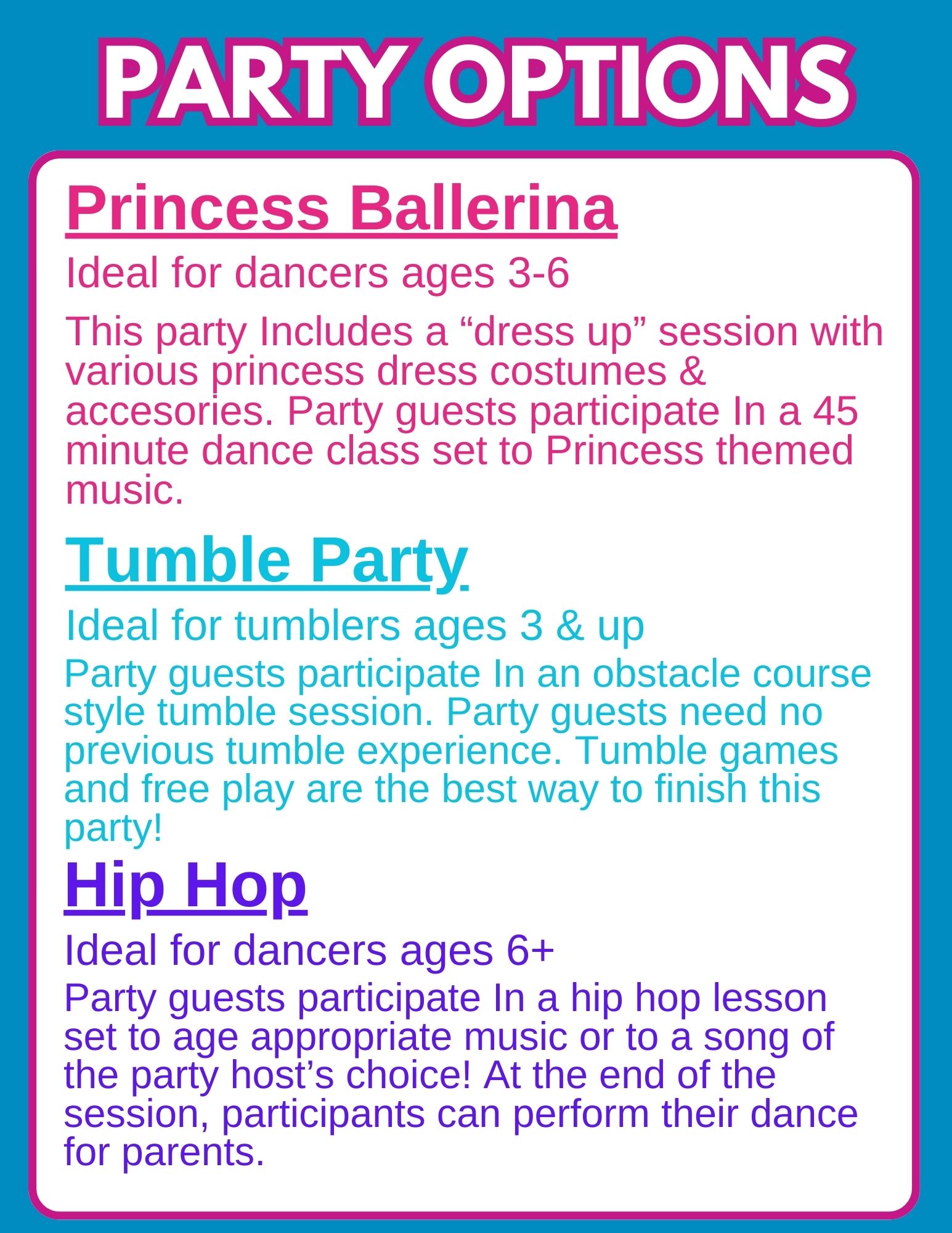 birthday parties